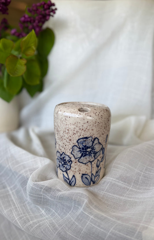 Blue Floral Travel Mug